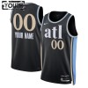 NBA Børn Trøje Atlanta Hawks Custom 2023-24 Nike City Edition Sort Swingman